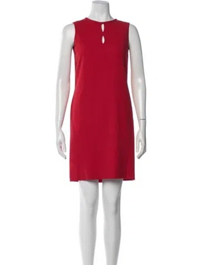 Pre-owned Versace Vintage Mini Dress In Red