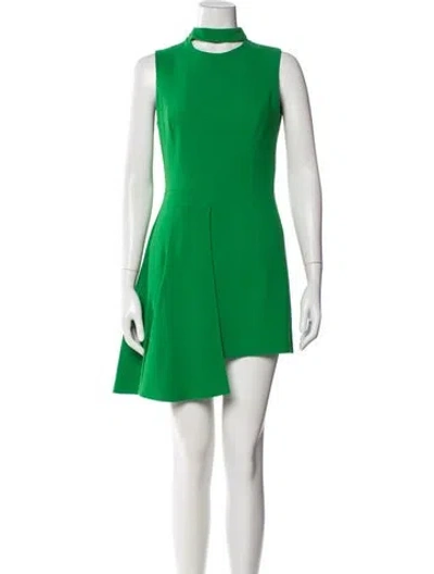 Pre-owned Versace Vintage Mini Dress W/ Tags In Green