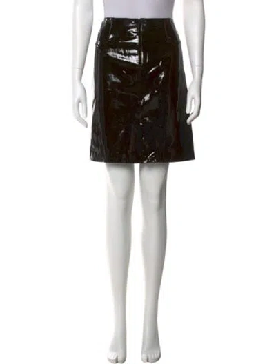 Pre-owned Versace Vintage Mini Skirt In Black