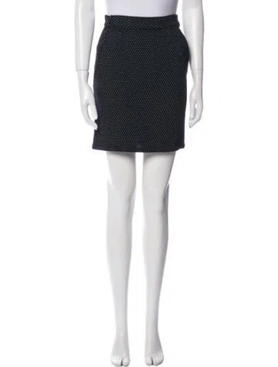 Pre-owned Versace Vintage Mini Skirt In Black