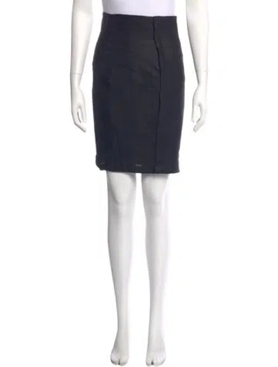 Pre-owned Versace Vintage Mini Skirt In Black