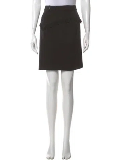 Pre-owned Versace Vintage Mini Skirt In Black
