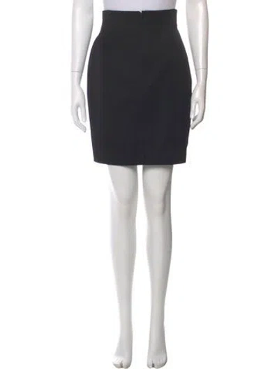 Pre-owned Versace Vintage Mini Skirt In Black