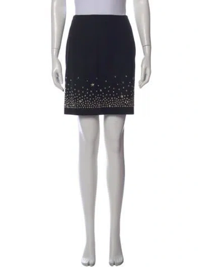 Pre-owned Versace Vintage Mini Skirt In Black