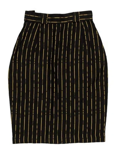 Pre-owned Versace Vintage Mini Skirt In Black
