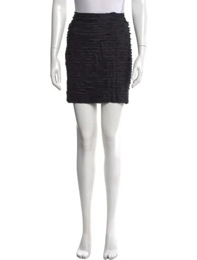 Pre-owned Versace Vintage Mini Skirt In Black