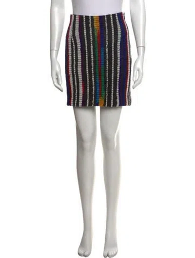Pre-owned Versace Vintage Mini Skirt In Black