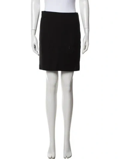Pre-owned Versace Vintage Mini Skirt In Black