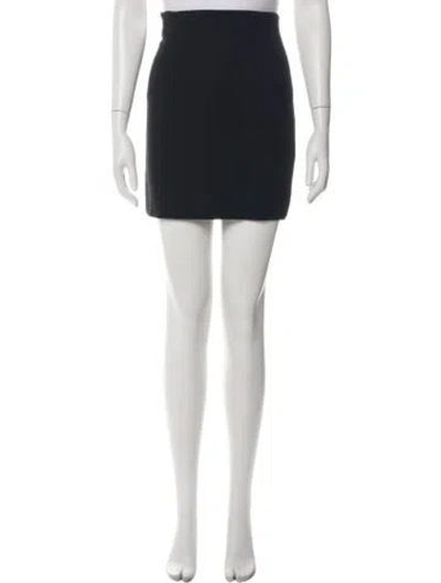 Pre-owned Versace Vintage Mini Skirt In Black