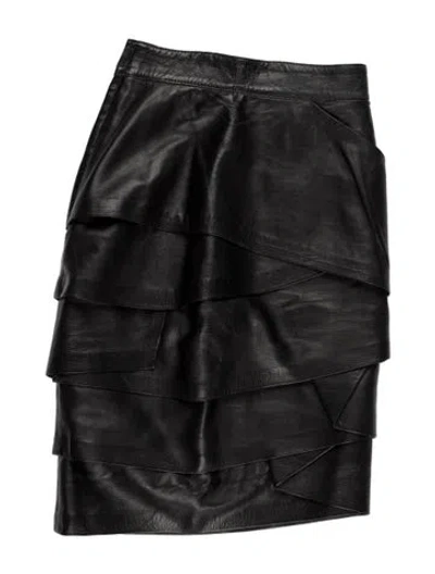 Pre-owned Versace Vintage Mini Skirt In Black