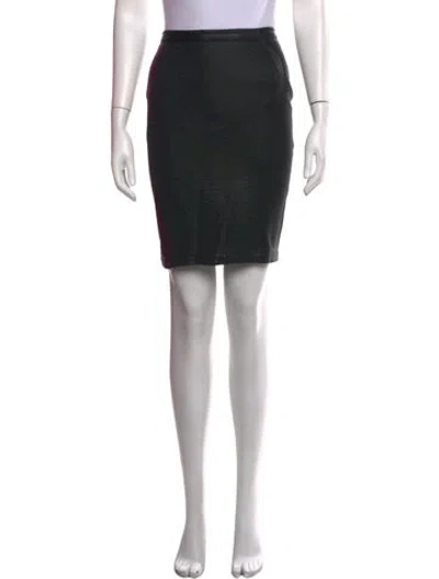 Pre-owned Versace Vintage Mini Skirt In Black