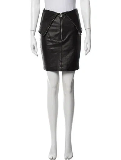 Pre-owned Versace Vintage Mini Skirt In Black
