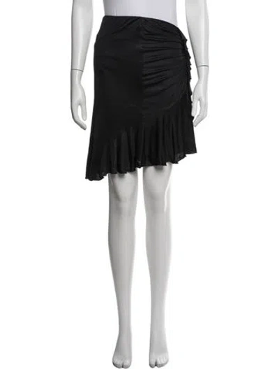 Pre-owned Versace Vintage Mini Skirt In Black