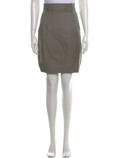 Pre-owned Versace Vintage Mini Skirt In Gray