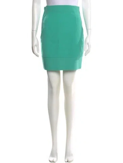 Pre-owned Versace Vintage Mini Skirt In Green