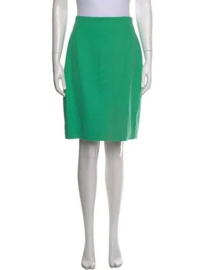 Pre-owned Versace Vintage Mini Skirt In Green
