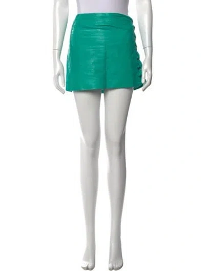 Pre-owned Versace Vintage Mini Skirt In Green
