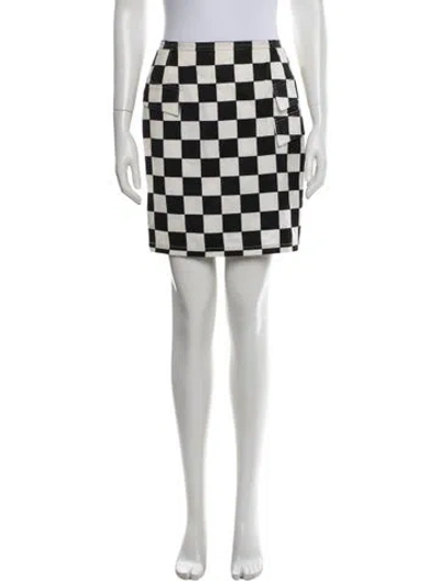 Pre-owned Versace Vintage Mini Skirt In Multi