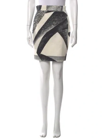 Pre-owned Versace Vintage Mini Skirt In Multi