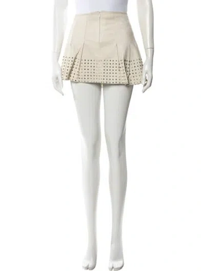 Pre-owned Versace Vintage Mini Skirt In Neutral