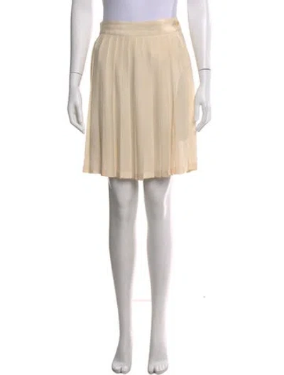 Pre-owned Versace Vintage Mini Skirt In Neutral