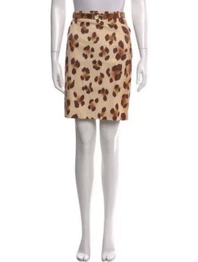 Pre-owned Versace Vintage Mini Skirt In Neutral