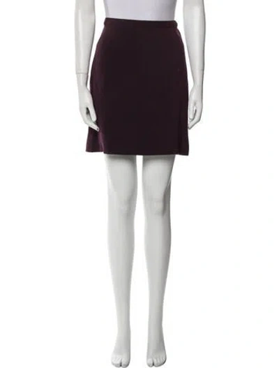 Pre-owned Versace Vintage Mini Skirt In Purple