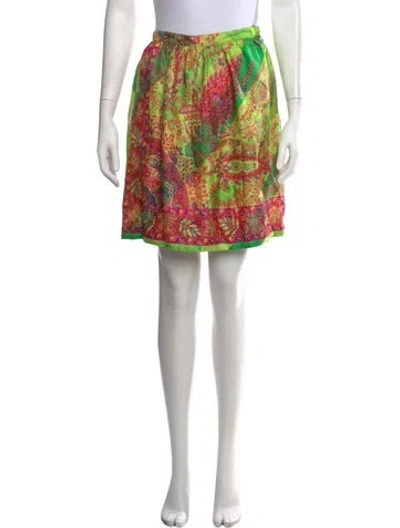 Pre-owned Versace Vintage Mini Skirt In Red