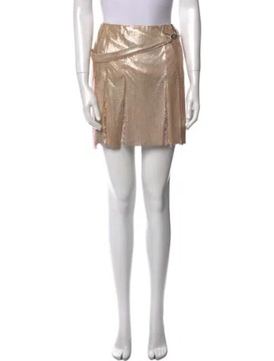 Pre-owned Versace Vintage Mini Skirt W/ Tags In Pink