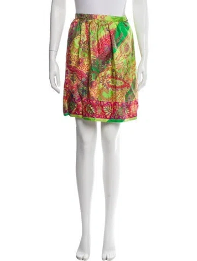 Pre-owned Versace Vintage Mini Skirt W/ Tags In Red