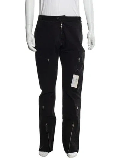 Pre-owned Versace Vintage Moto Pants W/ Tags In Black