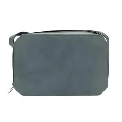 Pre-owned Versace Vintage Shoulder Bag Leather Blue Leather Shoulder Bag Bag ()