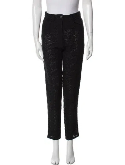 Pre-owned Versace Vintage Skinny Leg Pants In Black