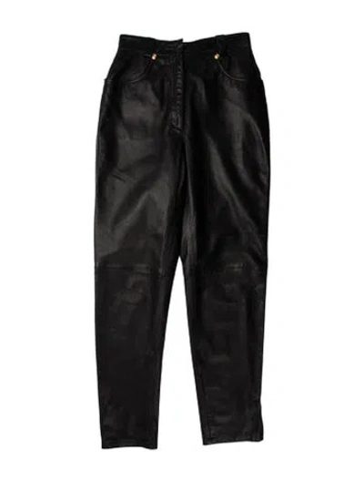 Pre-owned Versace Vintage Skinny Leg Pants In Black
