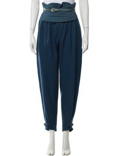 Pre-owned Versace Vintage Skinny Leg Pants In Blue