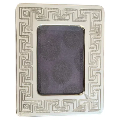 Pre-owned Versace Vintage Stamped Gianni  Sterling Silver Neoclassical Picture Frame