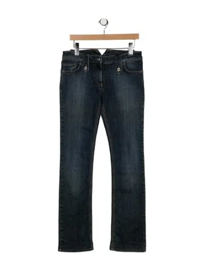 Pre-owned Versace Vintage Straight Leg Jeans In Blue