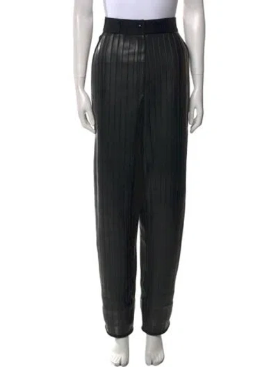 Pre-owned Versace Vintage Straight Leg Pants In Black