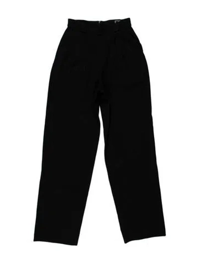 Pre-owned Versace Vintage Straight Leg Pants In Black