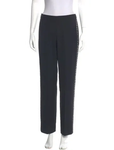 Pre-owned Versace Vintage Straight Leg Pants In Black