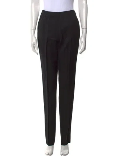 Pre-owned Versace Vintage Straight Leg Pants In Black