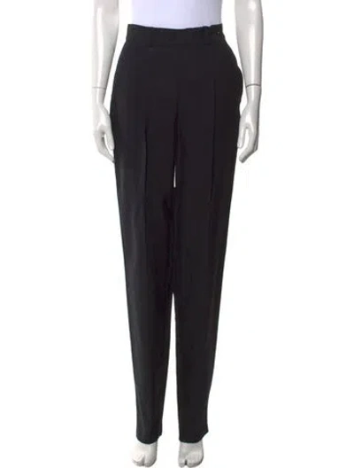 Pre-owned Versace Vintage Straight Leg Pants In Black