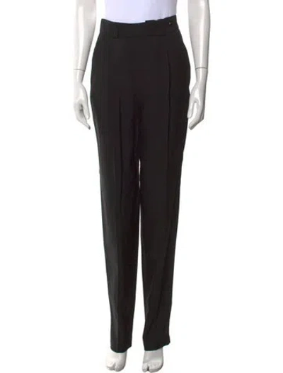 Pre-owned Versace Vintage Straight Leg Pants In Black