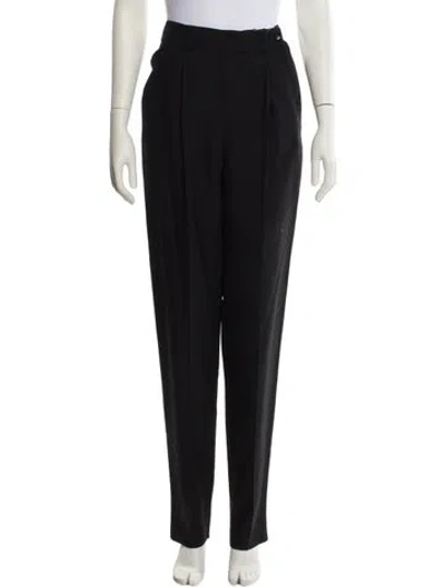Pre-owned Versace Vintage Straight Leg Pants In Black