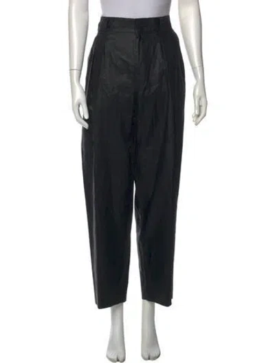 Pre-owned Versace Vintage Straight Leg Pants In Black