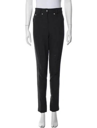 Pre-owned Versace Vintage Straight Leg Pants In Black