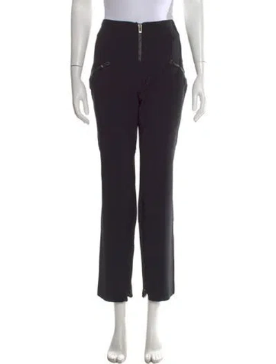 Pre-owned Versace Vintage Straight Leg Pants In Black