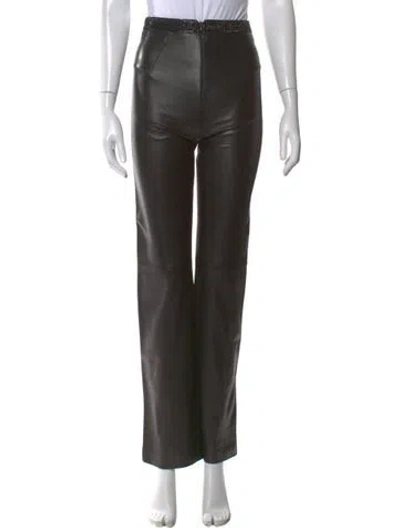 Pre-owned Versace Vintage Straight Leg Pants In Black