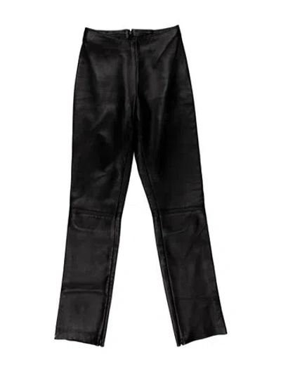 Pre-owned Versace Vintage Straight Leg Pants In Black