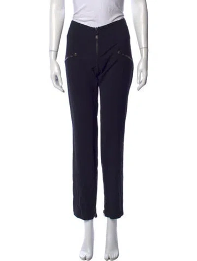 Pre-owned Versace Vintage Straight Leg Pants In Black